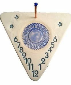 Amaranth Stoneware Wall Mount Sundial