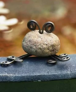 Ancient Graffiti River Stone Frog Critter-Mini