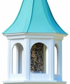 The Birdhouse Chick Copper Roof Bird Feeder Curved Slope - 28x12 Copper Roof Bird Feeders