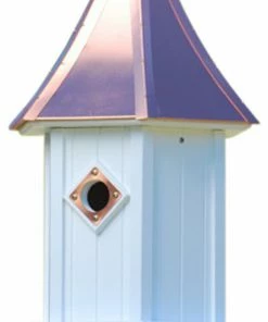 The Birdhouse Chick Copper Roof Birdhouse 28x10 Copper Roof Birdhouses