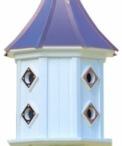 The Birdhouse Chick Copper Roof Birdhouses Copper Roof Dovecote Birdhouse 36x14 Slope - 8 Portals