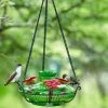 Parasol Hummingbird Feeders Bloom Perch Hummingbird Feeder- Aqua Or Green