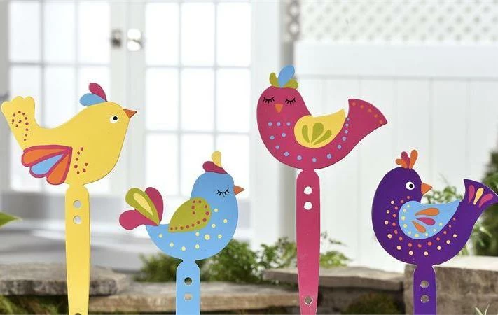Giftcraft Birdie Garden Stakes Set/4