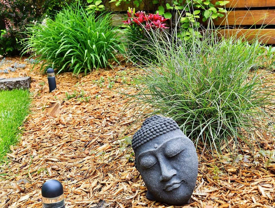 Garden Age Supply Statuary & Sculpture Buddha Face Sculpture
