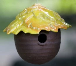 JJ Potts Ceramic Gourd Birdhouse