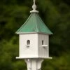 The Birdhouse Chick Copper Roof Birdhouses Copper Roof Birdhouse 28x10- 4 Perches