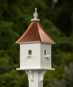 The Birdhouse Chick Copper Roof Birdhouses Copper Roof Birdhouse 28x10- 4 Perches