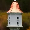 The Birdhouse Chick Copper Roof Dovecote Birdhouse 36x14 - 8 Perches Copper Roof Birdhouses