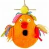 DZI Handmade Designs Felted Wool Birdhouse-Rubber Ducky