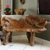 Garden Age Supply Teak Root Bench Home & Garden Accents