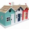Home Bazaar Unique Birdhouses Brighton Beach Triple Birdhouse
