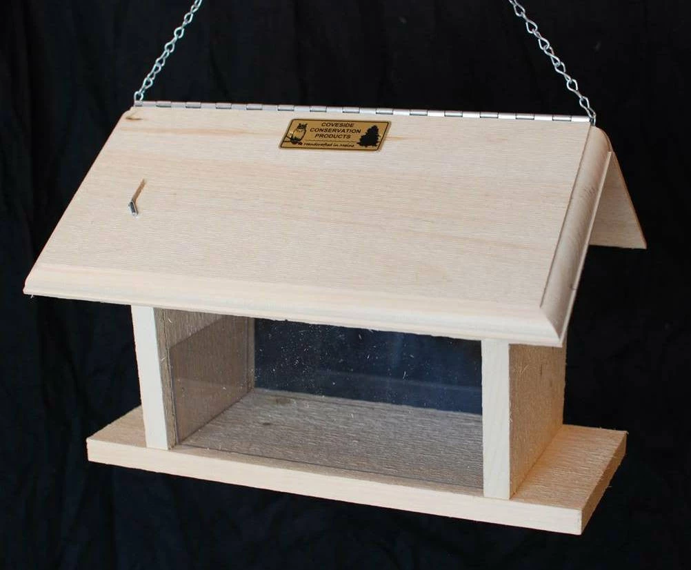 Coveside Conservation Wooden Bluebird Feeder-Hang Or Post-Mount