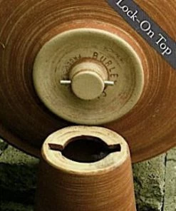 Burley Clay Cardinal Bird Bath With Locking Top Staked & Pedestal Bird Baths