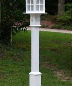 The Birdhouse Chick Poles & Mounting Flanges Vinyl Lamp Post- Fluted Or Raised Panel