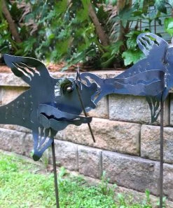 Iron Age Large Fish Garden Stakes Garden Stakes & Whirligigs
