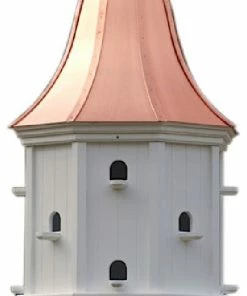 The Birdhouse Chick 54x22 Copper Roof Purple Martin House