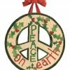 Studio M Peace On Earth Door Hanger- Vinyl/PVC