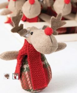 Sullivans Holiday 12 Reindeer Ornaments In Wood Crate