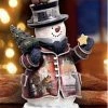 Bradford Exchange Holiday Season's Greetings Snowman Figurine