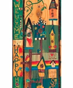 Studio M Birdhouse Art Poles 6 Ft. Post Unique Birdhouses