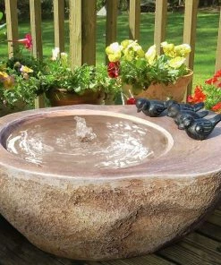 The Birdhouse Chick Splash Pool Birdbath Bubbler Deck & Ground Bird Baths