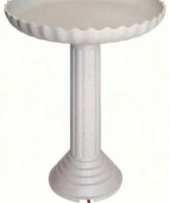 Farm Innovators Heated Pedestal Bird Bath Staked & Pedestal Bird Baths