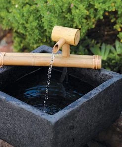 Bamboo Accents Traditional Bamboo Fountain Kit BirdBath Fountains, Misters & Wigglers