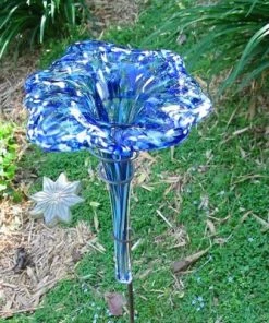 The Birdhouse Chick Tall Glass Butterfly Feeder & Bath