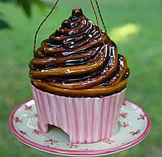 Popular Ceramic Cupcake Bird Feeder