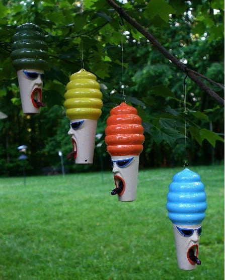 Birchstone Studios Hot Lips Hilda Stoneware Bird Feeder