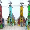 The Birdhouse Chick Unique Birdhouses Rustic Church Birdhouses- Medium