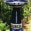 Burley Clay Zanesville Bird Bath With Locking Top- 2 Colors