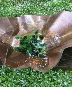 The Birdhouse Chick Deck & Ground Bird Baths Free-Form Copper Bird Bath/Planter