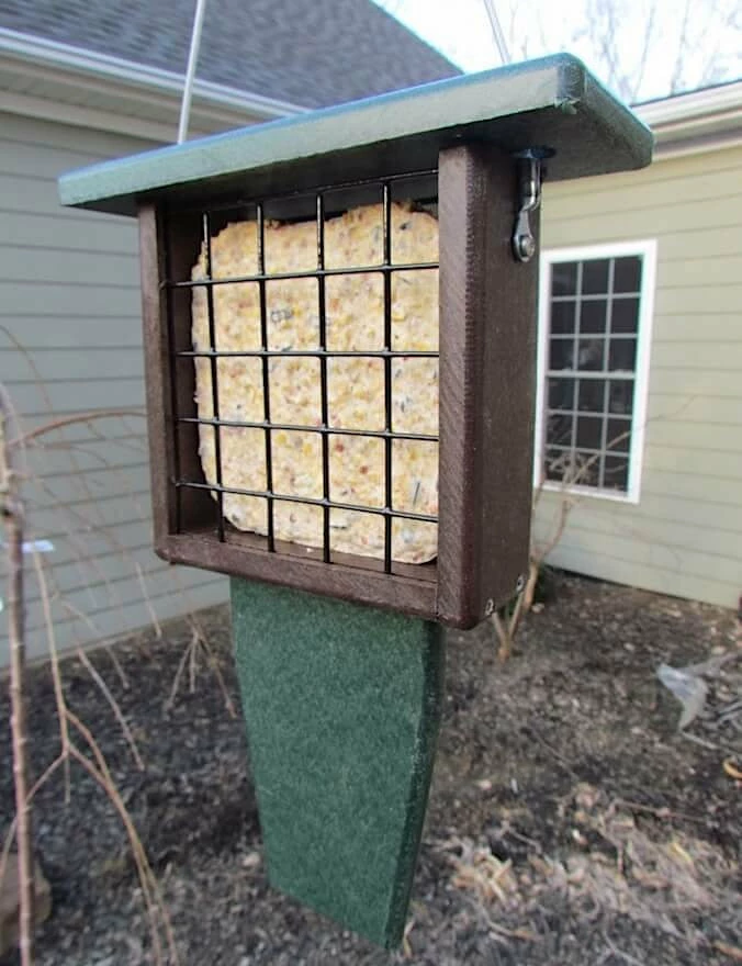 Nature Products USA Recycled Birdhouses Recycled Tail Prop Suet Feeder