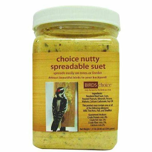 Birds Choice Specialty Foods & Mealworms Nutty Spreadable Suet