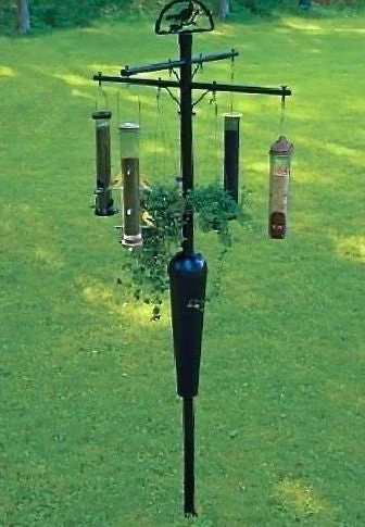 Liberty Pro Squirrel Stoppers Feeder Poles & Brackets Squirrel Stopper 8-Arm Bird Feeder Pole